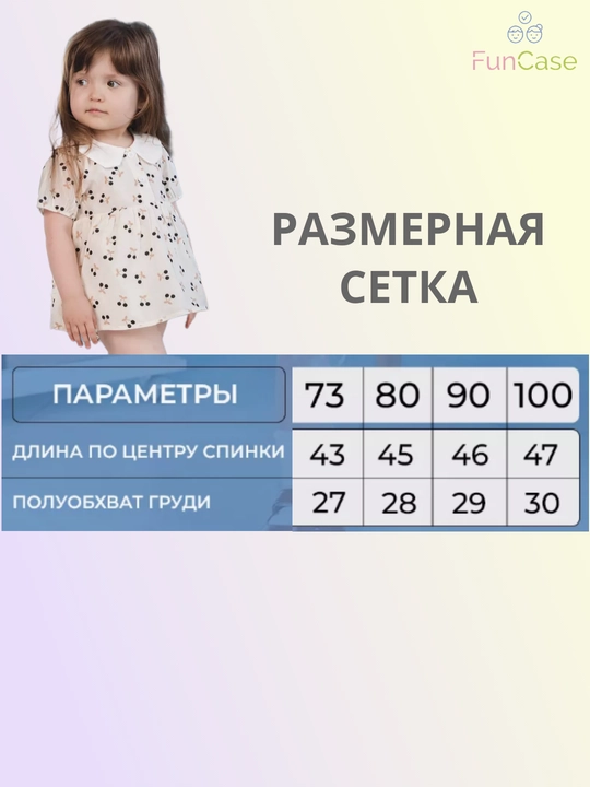 Боди платье для новорожденных девочек