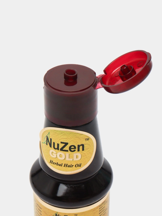 Nuzen Gold Oil для роста волос, растительное масло, против выпадения волос