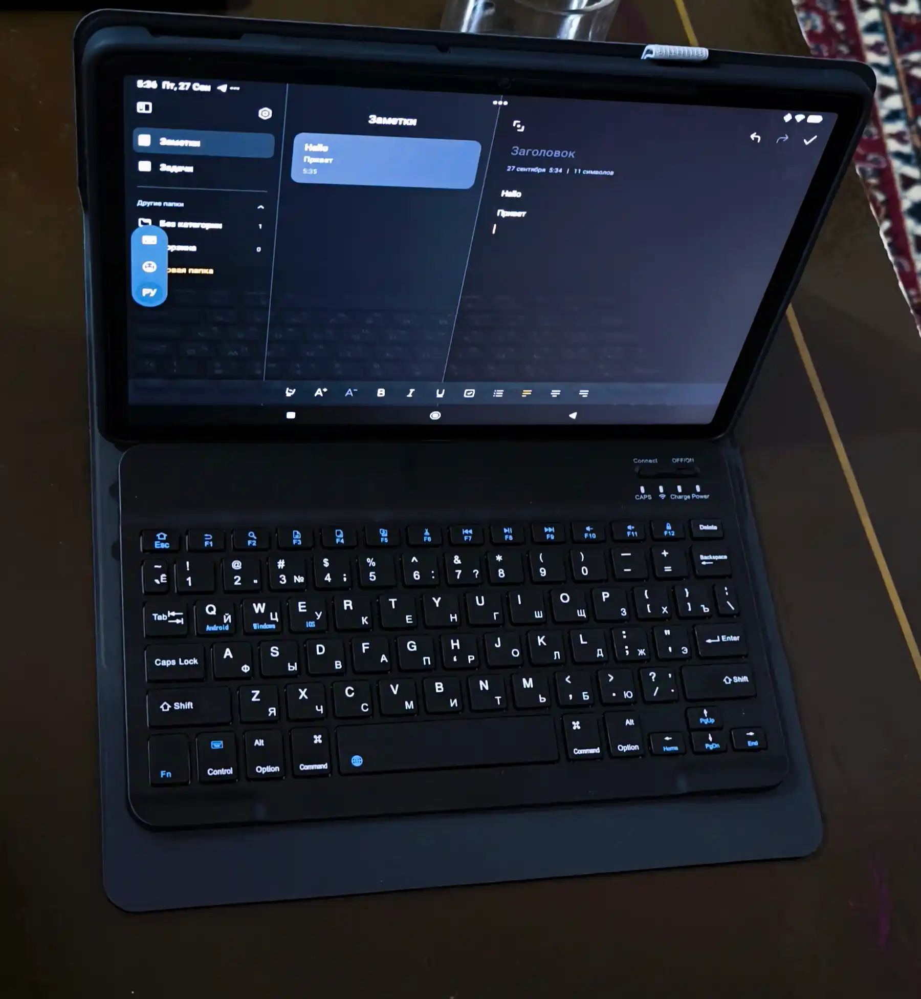 Xiaomi Pad 7/ 6/ 5 /Pro/ 2/ 6S/ SE 11, Redmi Pad, Mi, Smart Keyboard klaviatura g'ilof