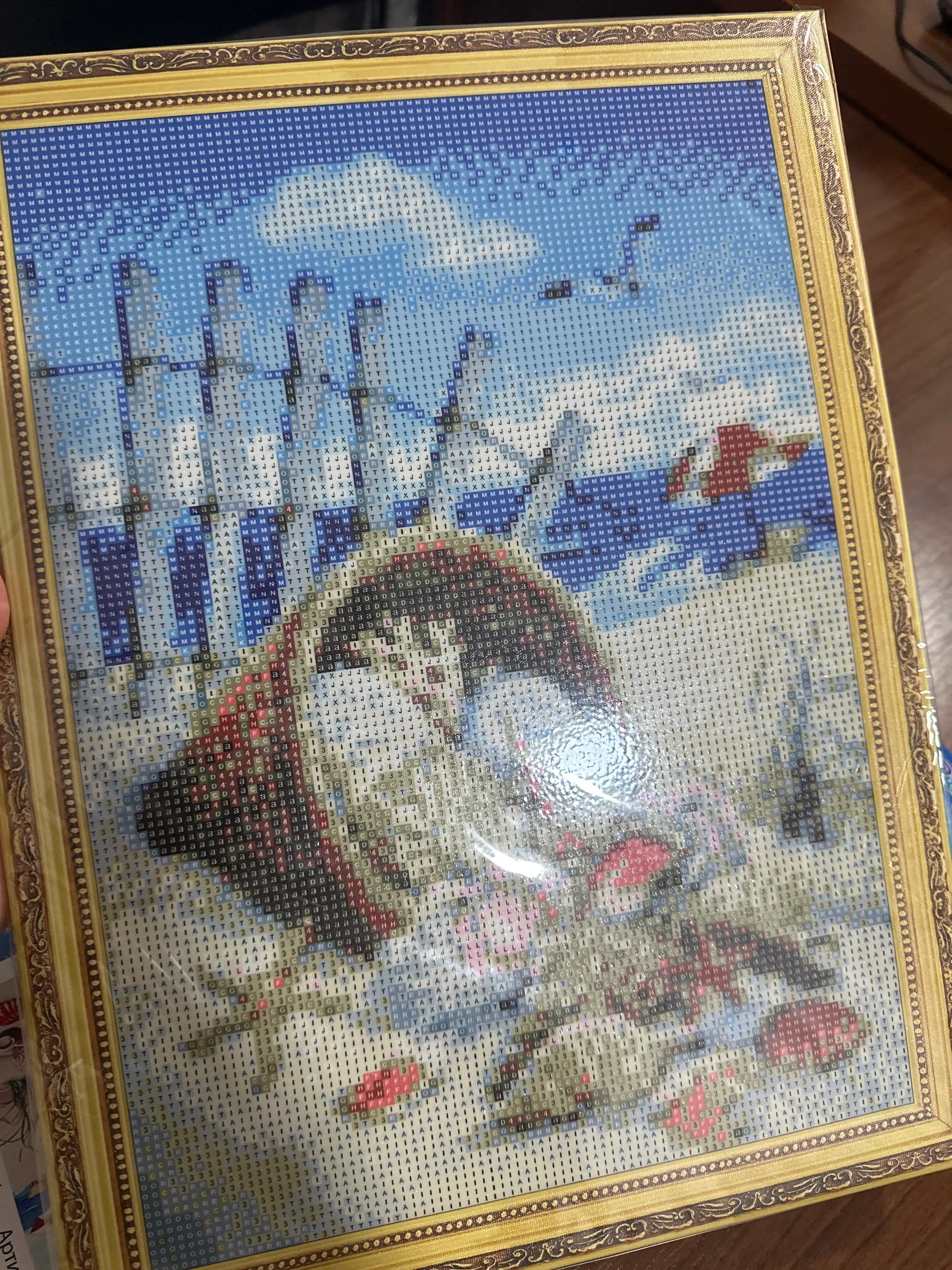 Olmos mozaika, bolalar to'plami, ijod uchun to'plam, podrama bilan, 30x40 sm, Olmos