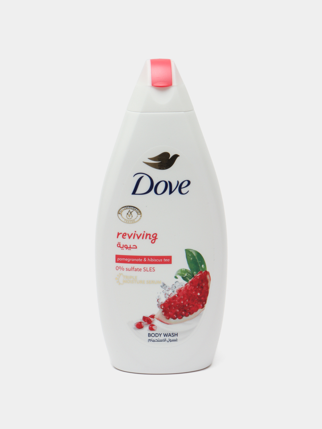 Гель для душа Dove, "Гранат и гибискус", 500 мл