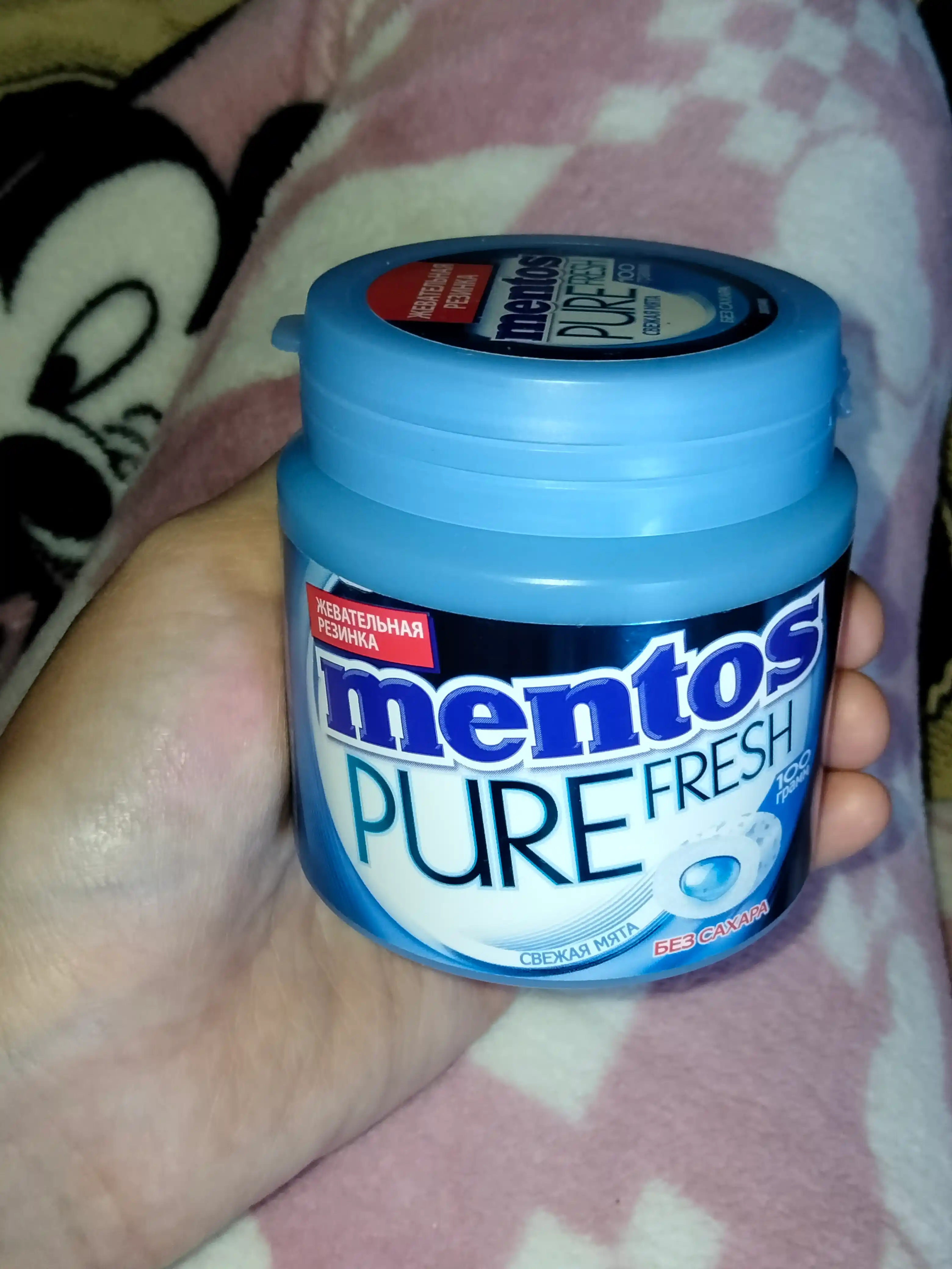 Жевательная резинка Mentos Pure Fresh Свежая мята, 100 г