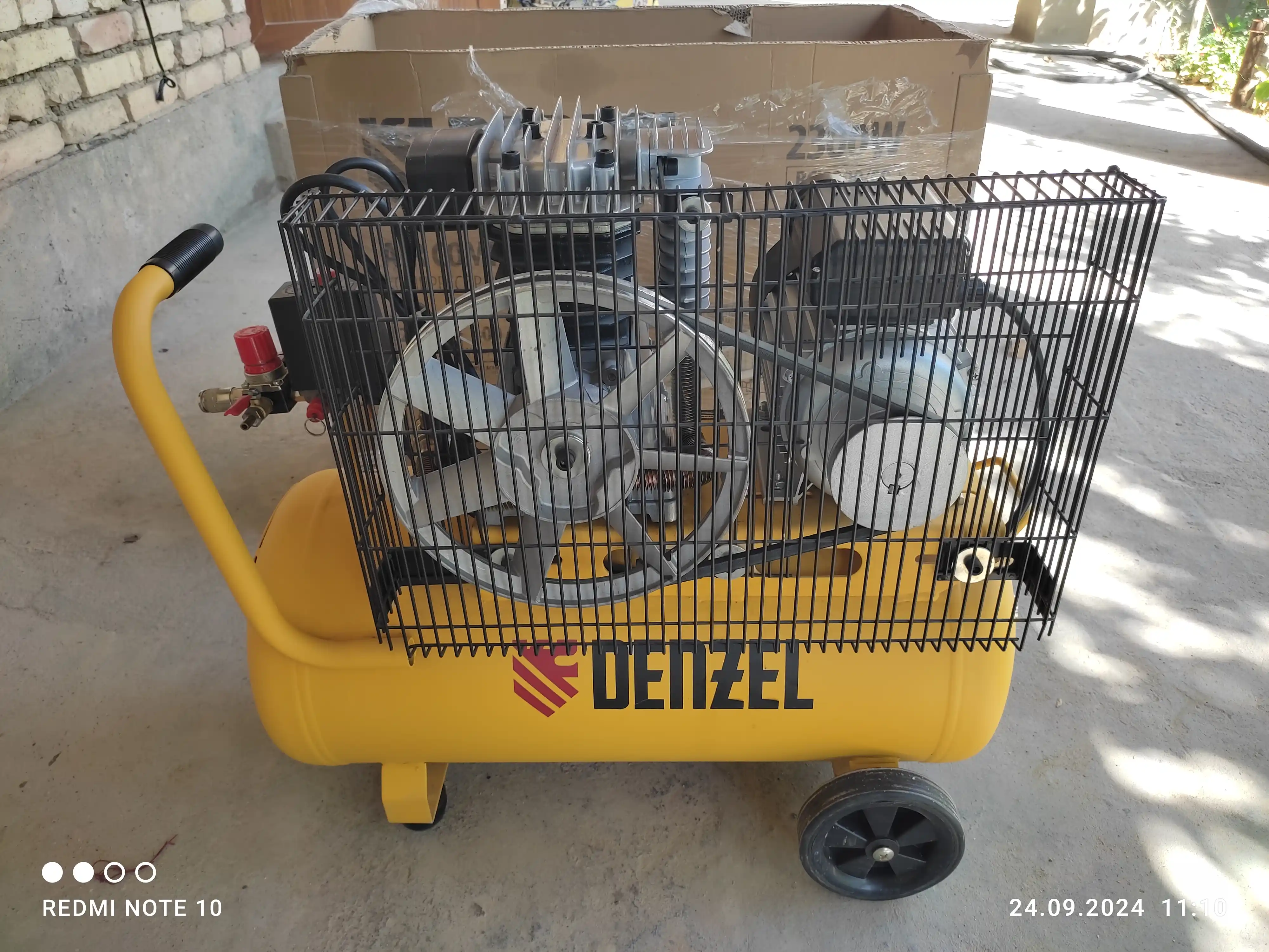 Havo kompressori DENZEL BCI2300/50, 2.3 kVt, 50 litr, 400 litr/daq, kamar haydovchi, 58113