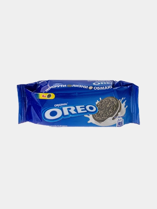 Печенье "OREO"  с какао и начинкой, с ванильным вкусом  38гр - 