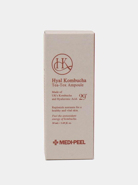 Yuz uchun tiklovchi zardob, MEDIPEEL+, Hyal Kombucha Tea-Tox Ampoule, 50 ml