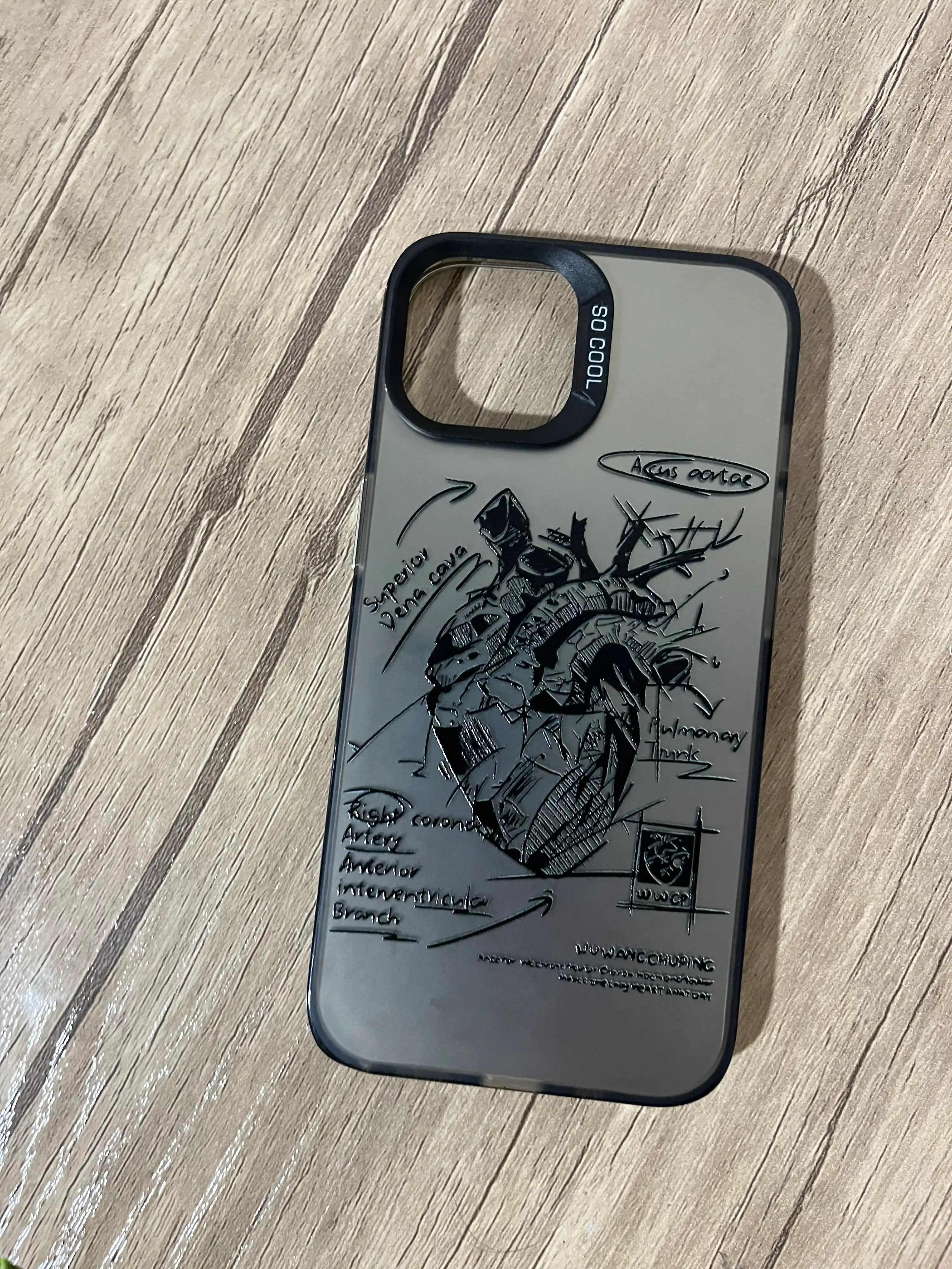 Тонкий силиконовый чехол Heart, для iPhone 12 / 13 / 14 / 15 / 16 Pro, Pro Max
