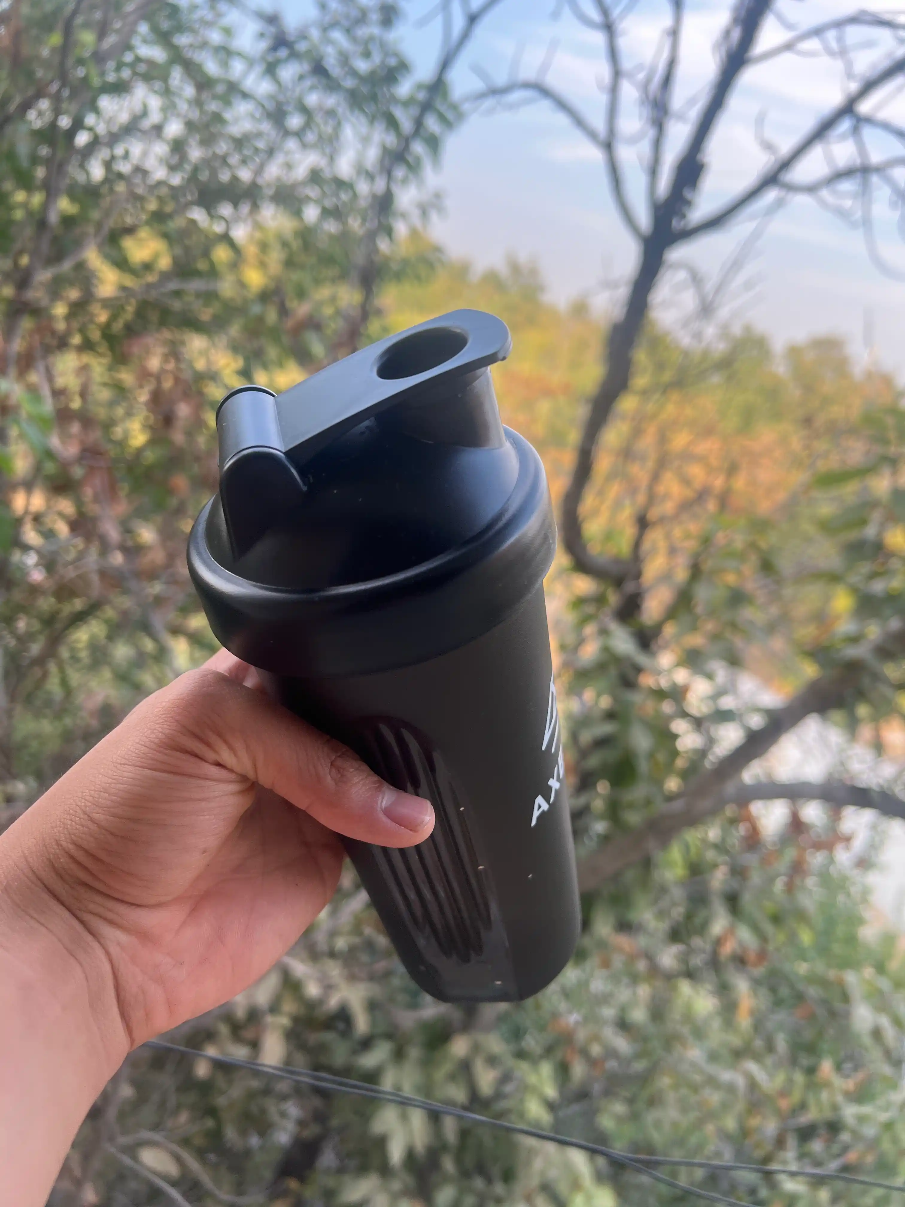 Axelus sport Shaker proteinli ichimliklar uchun, suv shishasi, 600 ml