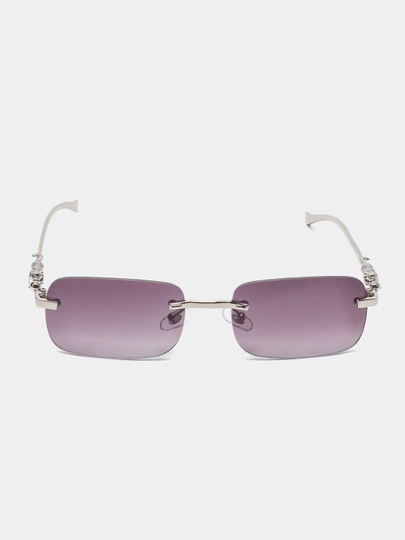 Солнцезащитные очки, мужские, без оправы — VIASHOP-CARTIER-СЕРЫЙ