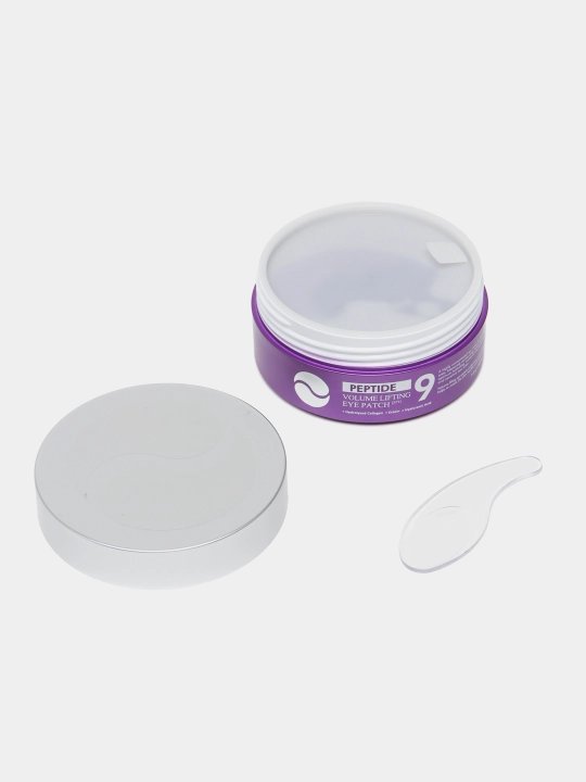 Ko'z uchun patchlar, MEDIPEEL+, Hyaluron Peptide 9, Aqua, Cica, Rose, Volume lifting, Dark benone, 60 dona