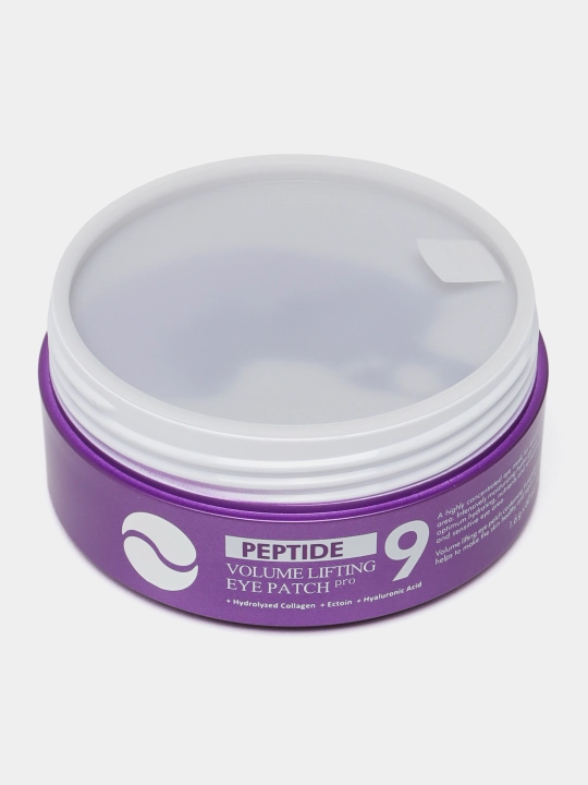 Ko'z uchun patchlar, MEDIPEEL+, Hyaluron Peptide 9, Aqua, Cica, Rose, Volume lifting, Dark benone, 60 dona