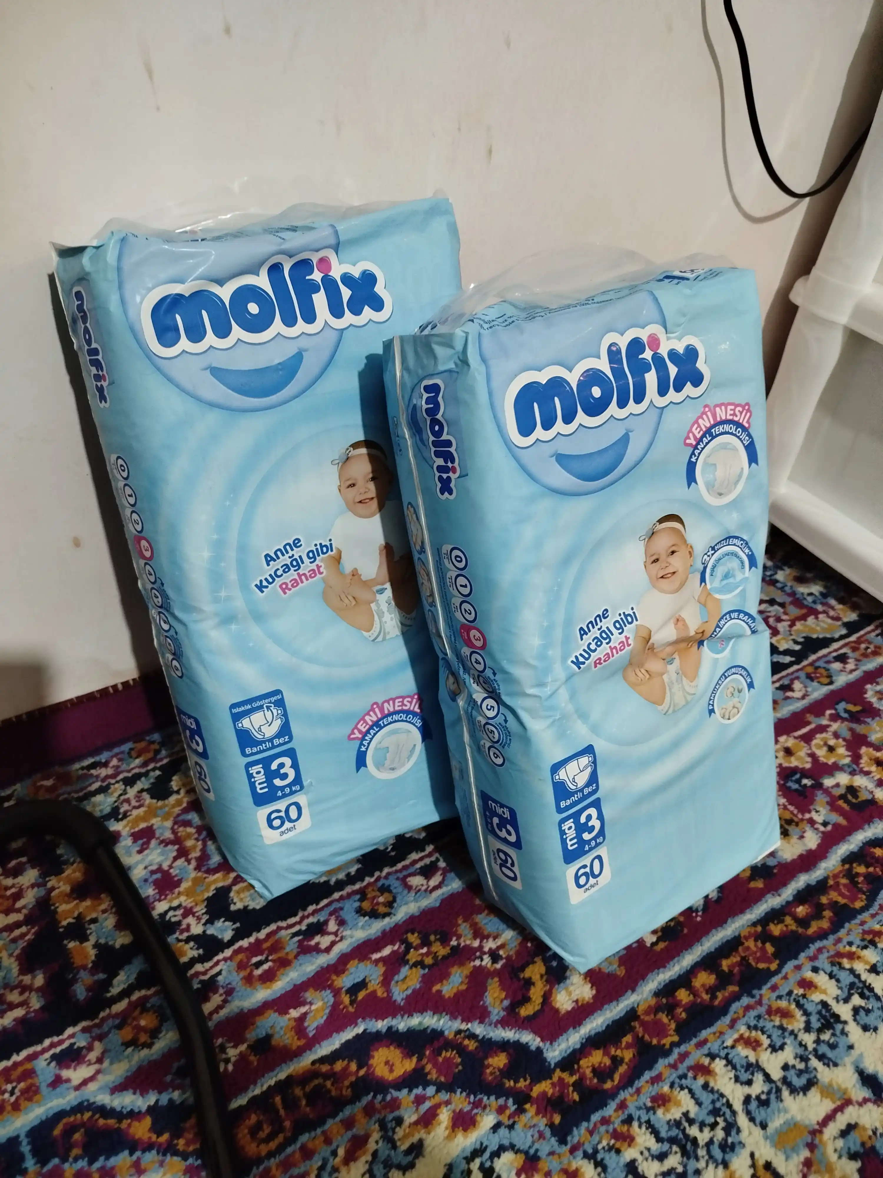 Подгузники для детей Molfix Jumbo 3, 60 шт