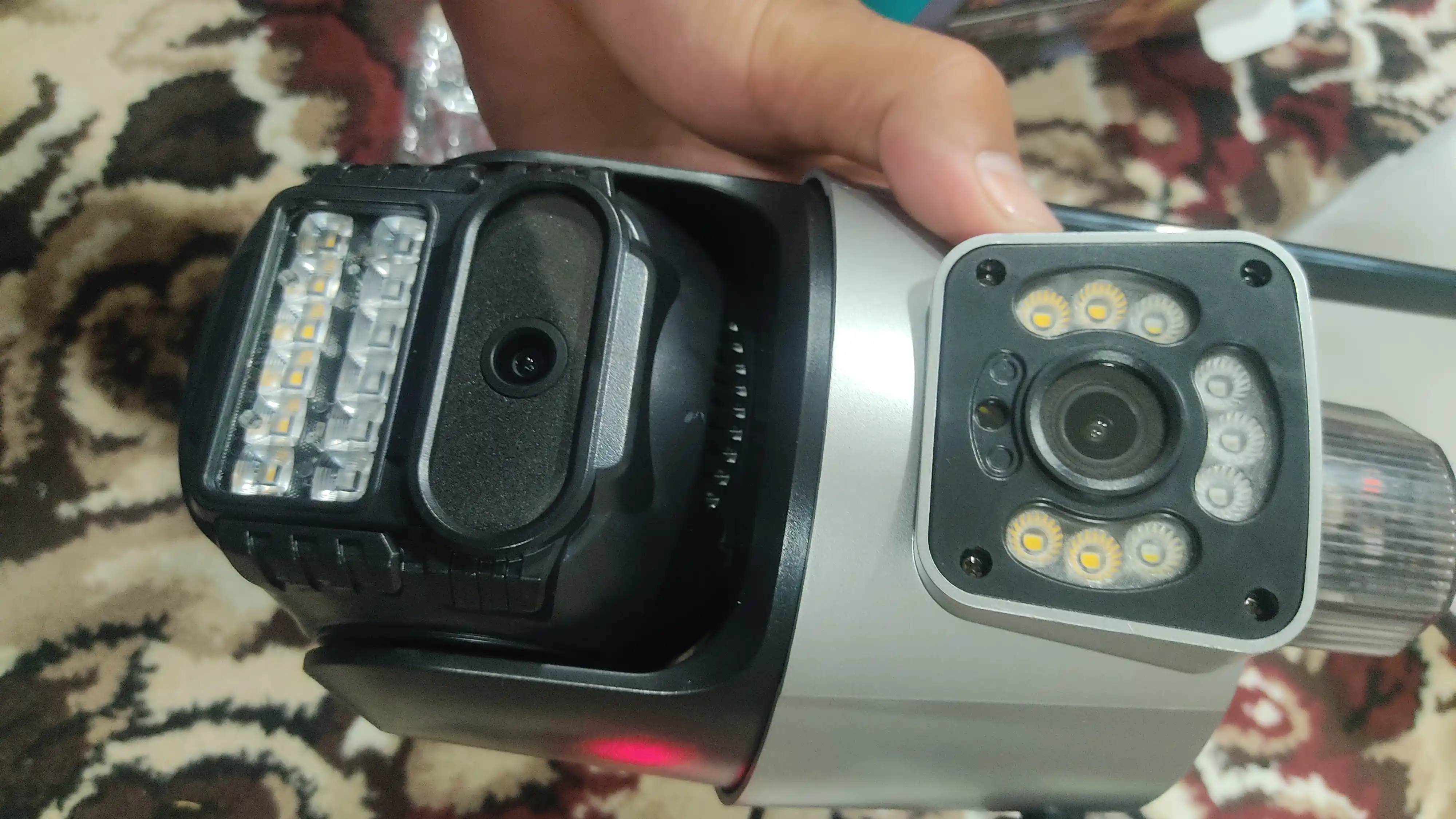 Tashqi Wifi kamera V380 pro ikki linzali online video kuzatuv