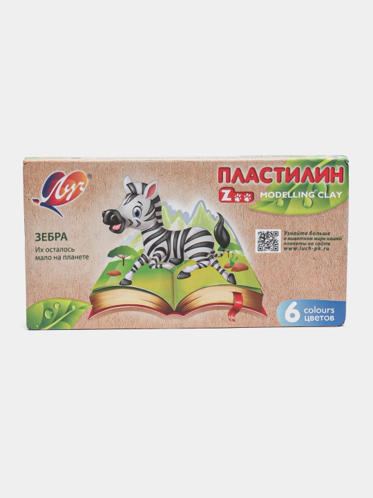 "ZOO" 6 rangli plastilin