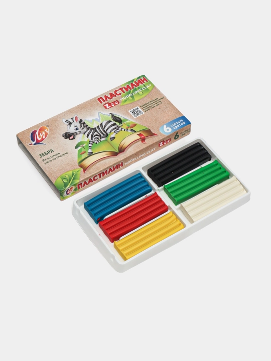 "ZOO" 6 rangli plastilin