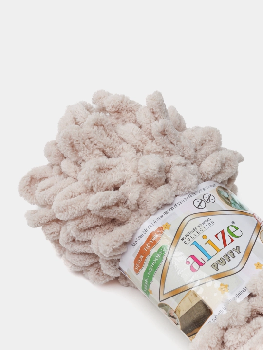 Пряжа Alize Puffy с большими петельками, однотонная