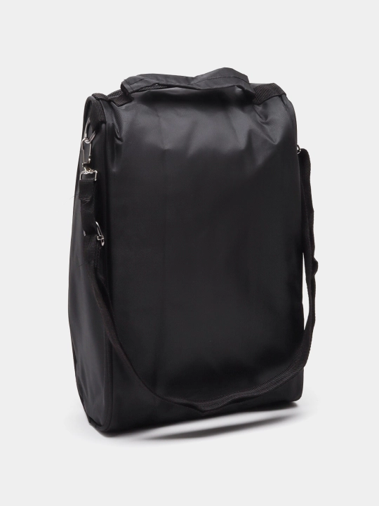 Сумка Paneled Upright Insulated Lunchbox, черная, серебристая, универсальный размер
