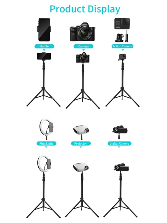 Shtativ, Tripod, Telefon, Kamera va Fotoapparatlar, lampalar uchun, Jmary MT45