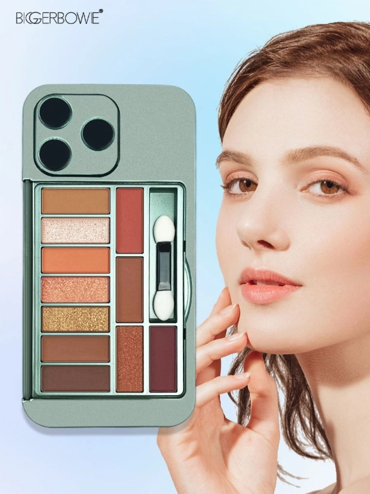 Тени для глаз в виде смартфона iPhone + кисточка и зеркало