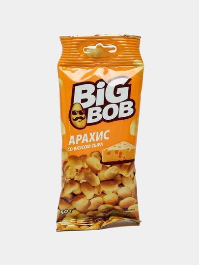 Арахис торговой марки "BIG BOB" со вкусом "Сыра" 50 гр — SNACKS1-P0D0A1D