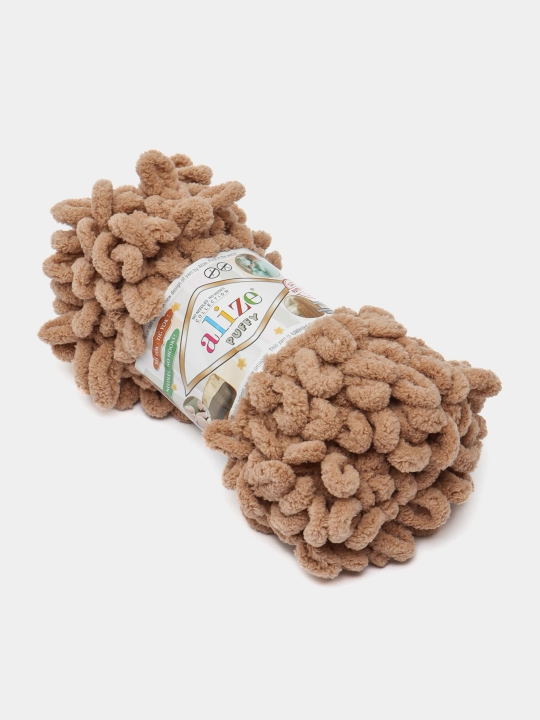 Пряжа Alize Puffy с большими петельками, однотонная