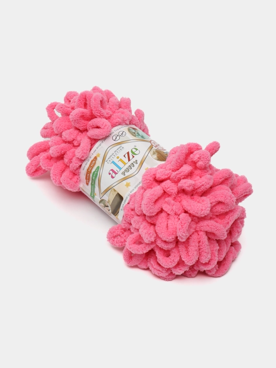 Пряжа Alize Puffy с большими петельками, однотонная