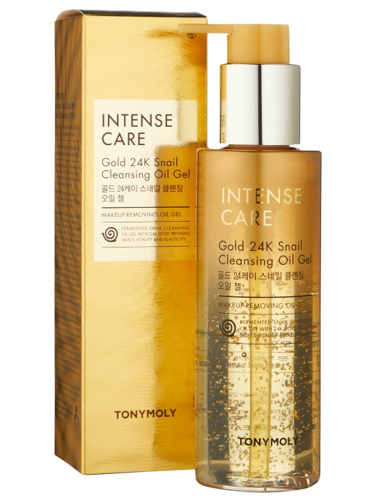 Очищающий гель для лица Intense Care Gold 24K Snail Cleansing Oil Gel, 190 мл