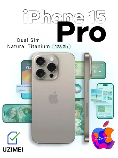 Smartfon, IPhone 15 Pro/Max, 128/256 GB, Dual - Sim , E-Sim