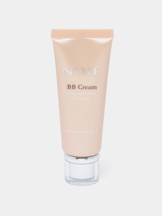 NOTE BB krem Advanced Skin Corrector SPF15 35 ml, yuz uchun ton krem, tabiiy qoplama
