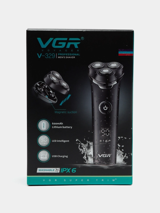 VGR, профессиональный триммер, беспроводной, для стрижки волос