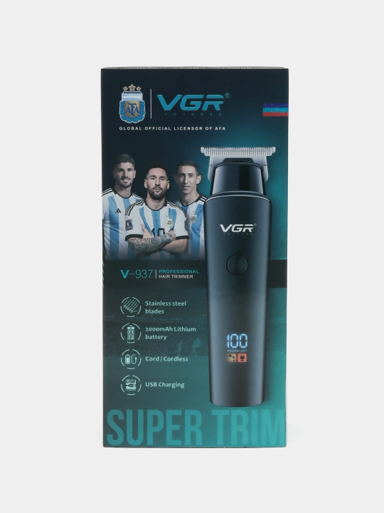 VGR, professional trimmer, simsiz, soch olish uchun