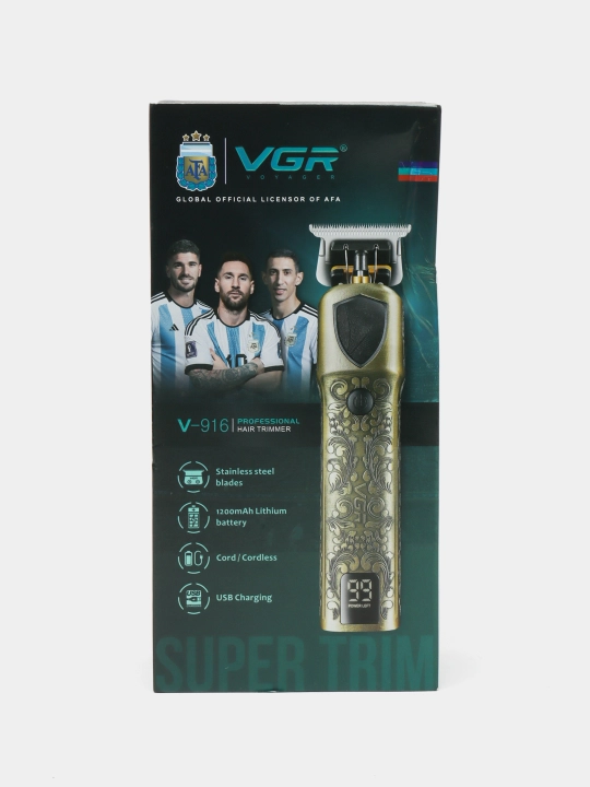 VGR, professional trimmer, simsiz, soch olish uchun