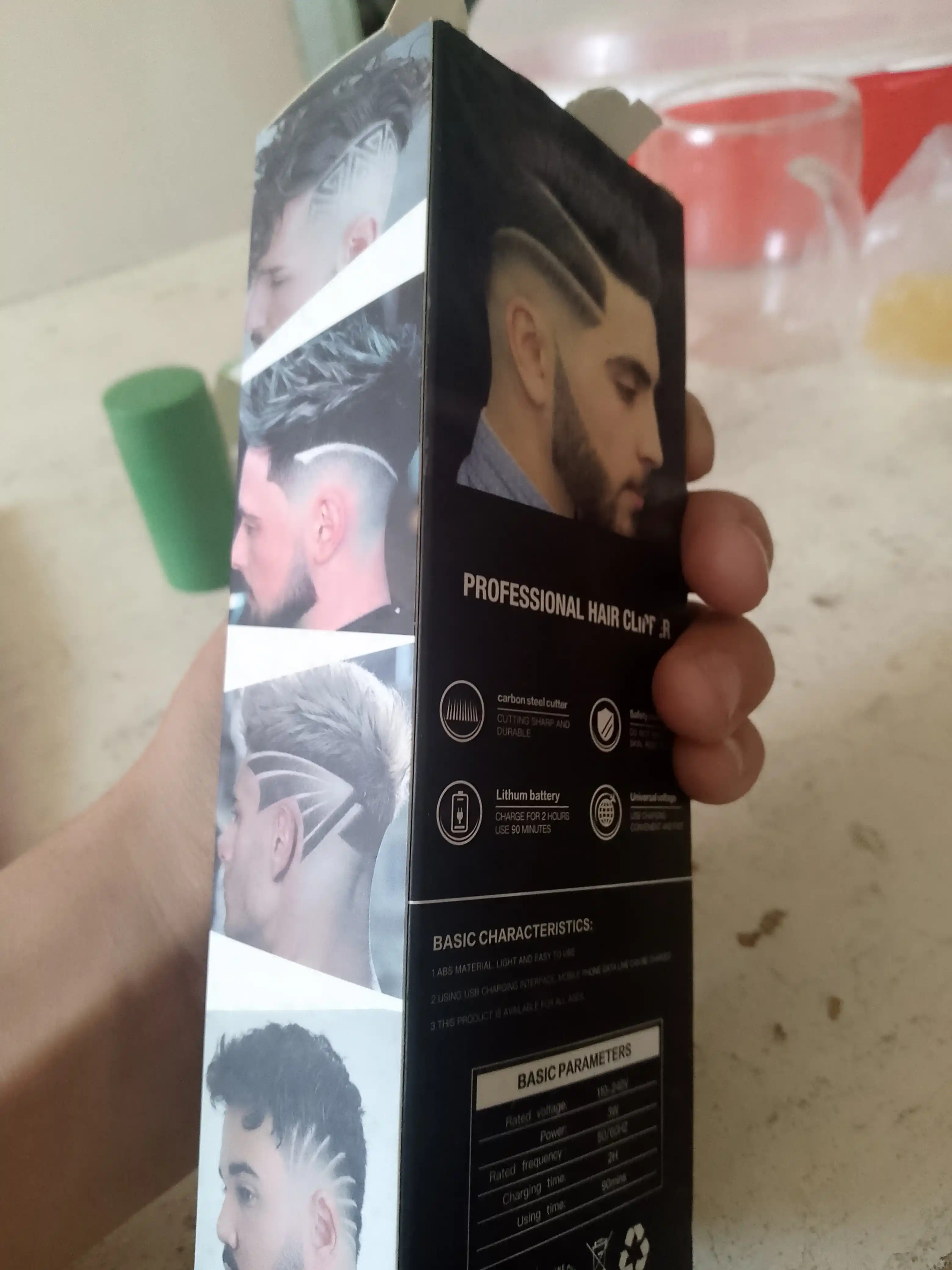 Simsiz trimmer VINTAGE T9, Dragon dizayn, 4 nasadka, 2 soat batareya