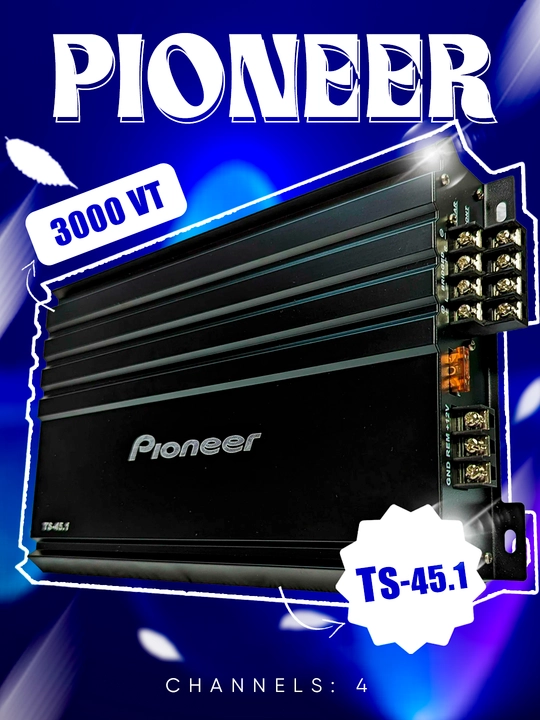 Ovoz kuchaytirgich Pioneer TS-45.1, 4-kanal 3000 Vt - 