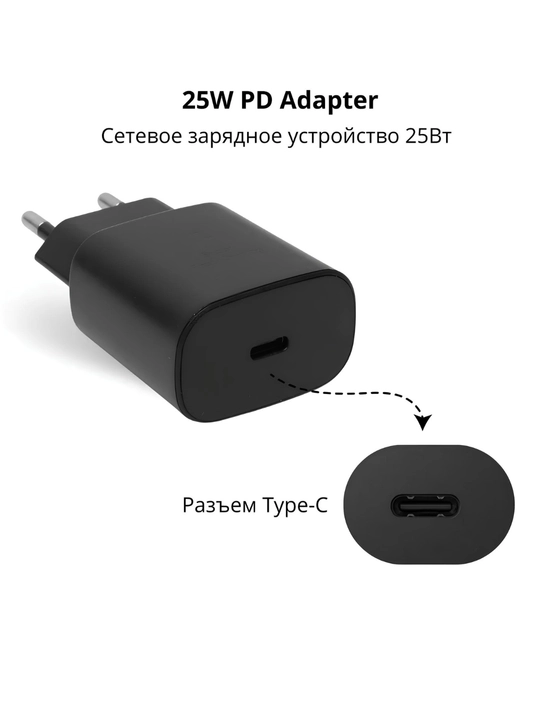 USB-C tez zaryadlovchi adapter 25W va 45W – PD Super Fast Charging, Type-C