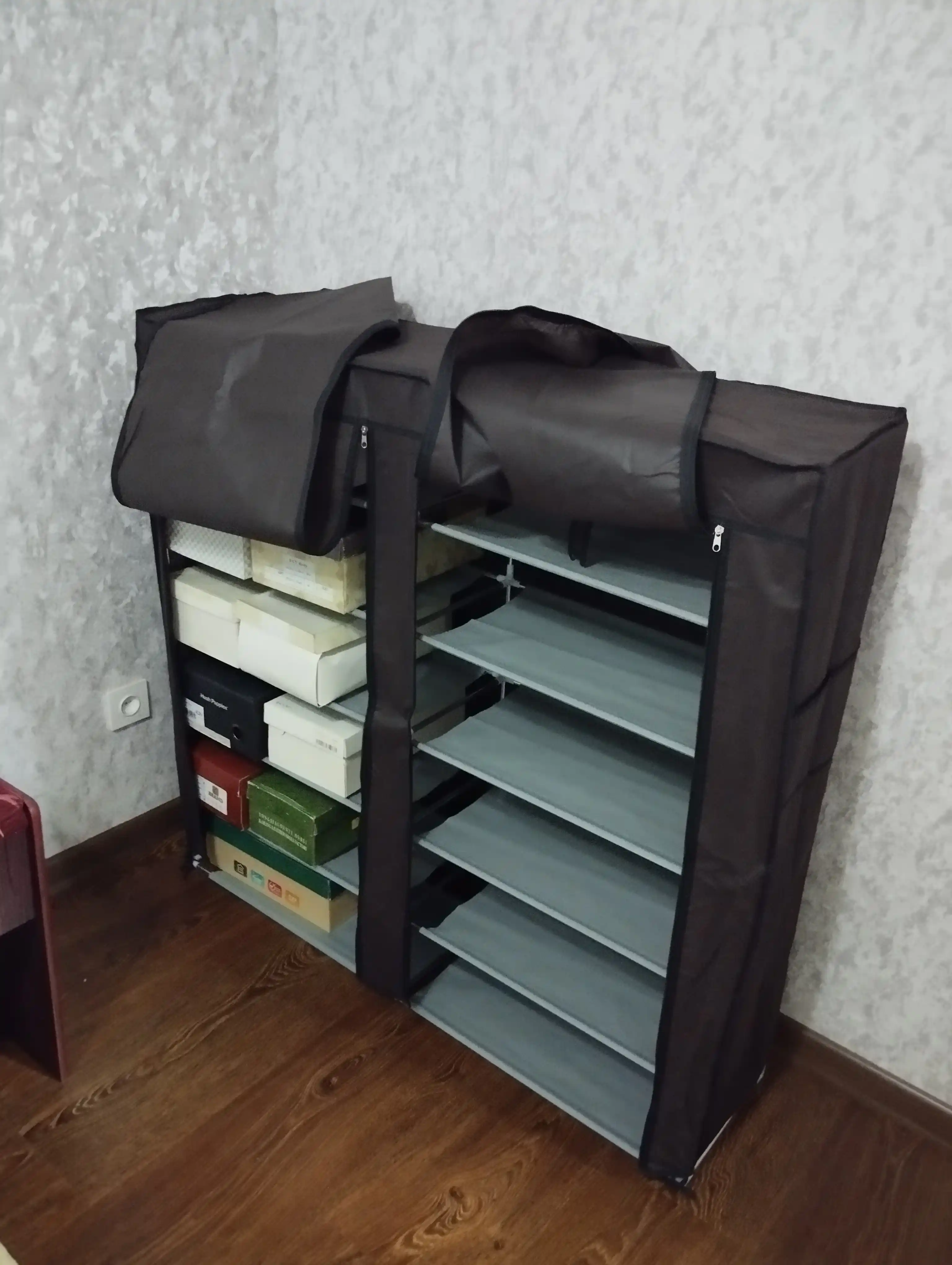 Шкаф тканевый для хранения обуви, 12 рядов, 120 * 20 * 110