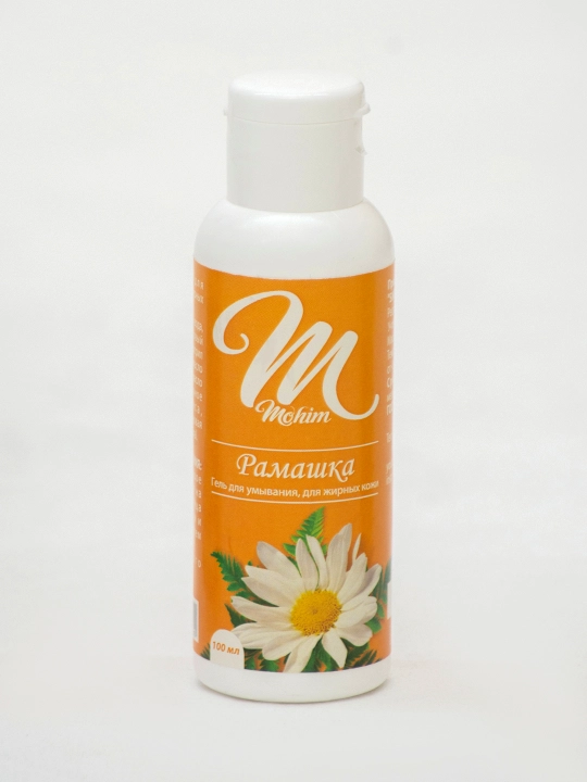 Romashka tabiiy yuz yuvish geli, yog'li va xusunbuzarli yuz terilari uchun, 100 ml