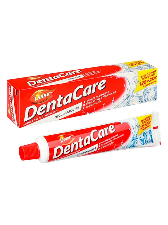 Зубная паста Dabur DentaCare, отбеливающая, комплексная защита, травяная, 145 г