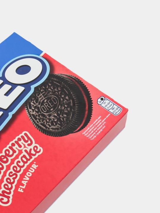 Печенье Oreo, с какао и начинкой со вкусом клубники, 228 г