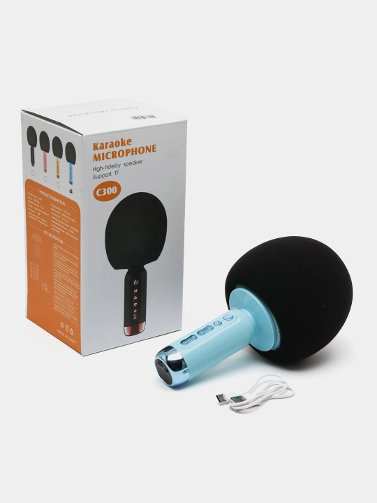 Karaoke mikrofoni, simsiz, Bluetooth, yozish uchun  - 
