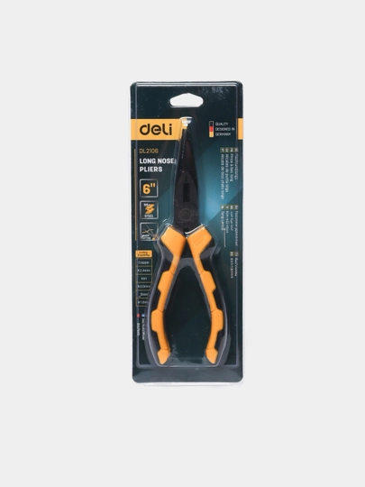 Длинногубцы Deli EDL2106 6"