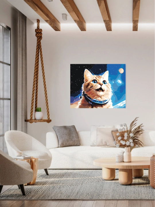 Картина рисование по номерам ARTERY "Котики", раскраска на холсте, 40 * 50 см