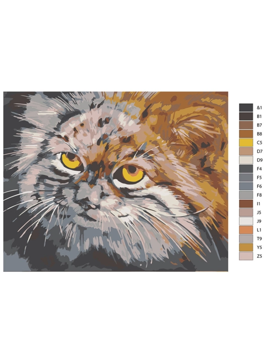 Картина рисование по номерам ARTERY "Котики", раскраска на холсте, 40 * 50 см