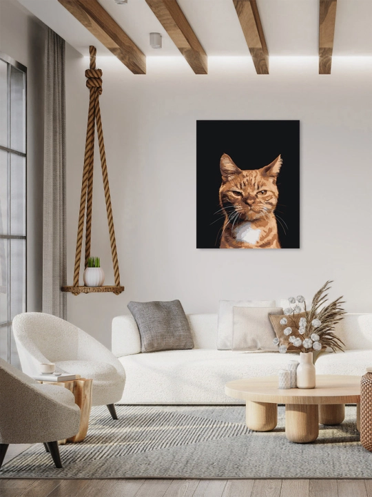 Картина рисование по номерам ARTERY "Котики", раскраска на холсте, 40 * 50 см