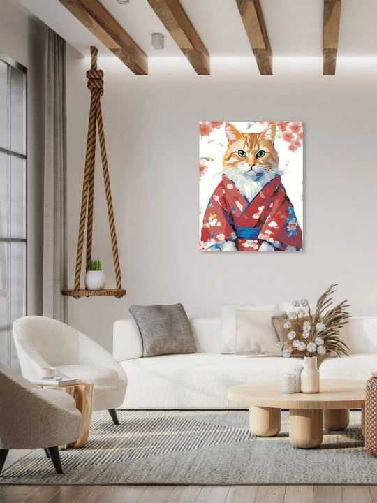 Картина рисование по номерам ARTERY "Котики", раскраска на холсте, 40 * 50 см