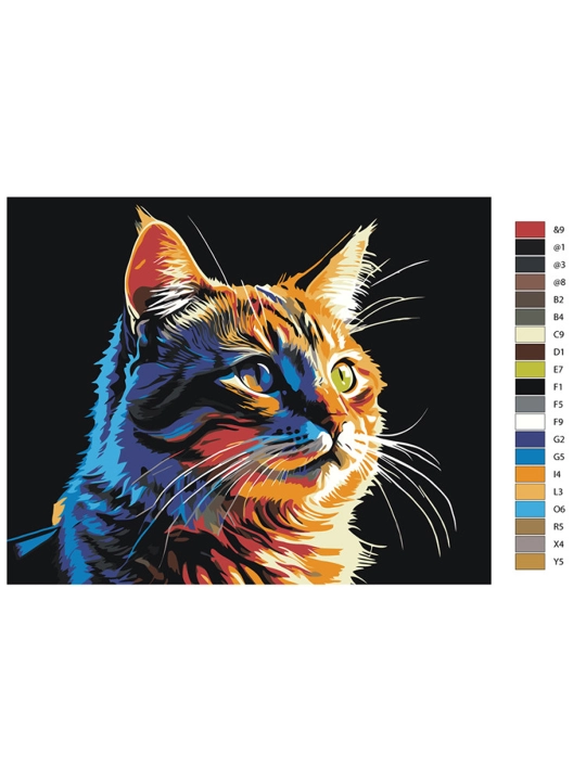 Картина рисование по номерам ARTERY "Котики", раскраска на холсте, 40 * 50 см