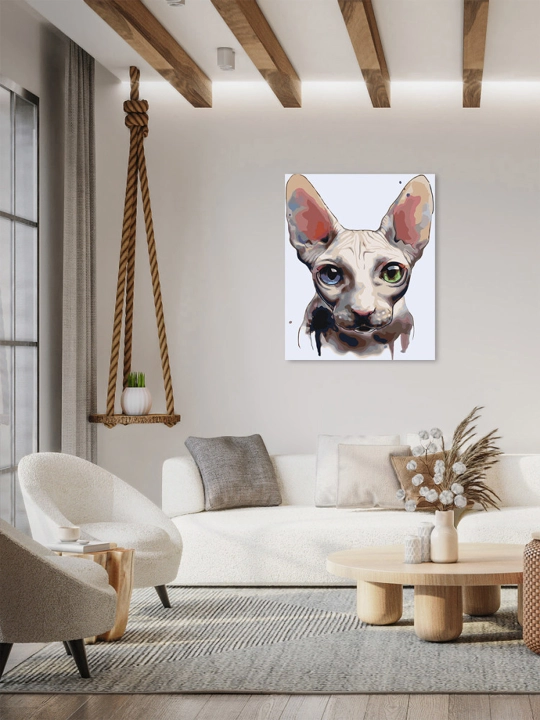 Картина рисование по номерам ARTERY "Котики", раскраска на холсте, 40 * 50 см