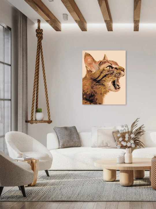 Картина рисование по номерам ARTERY "Котики", раскраска на холсте, 40 * 50 см