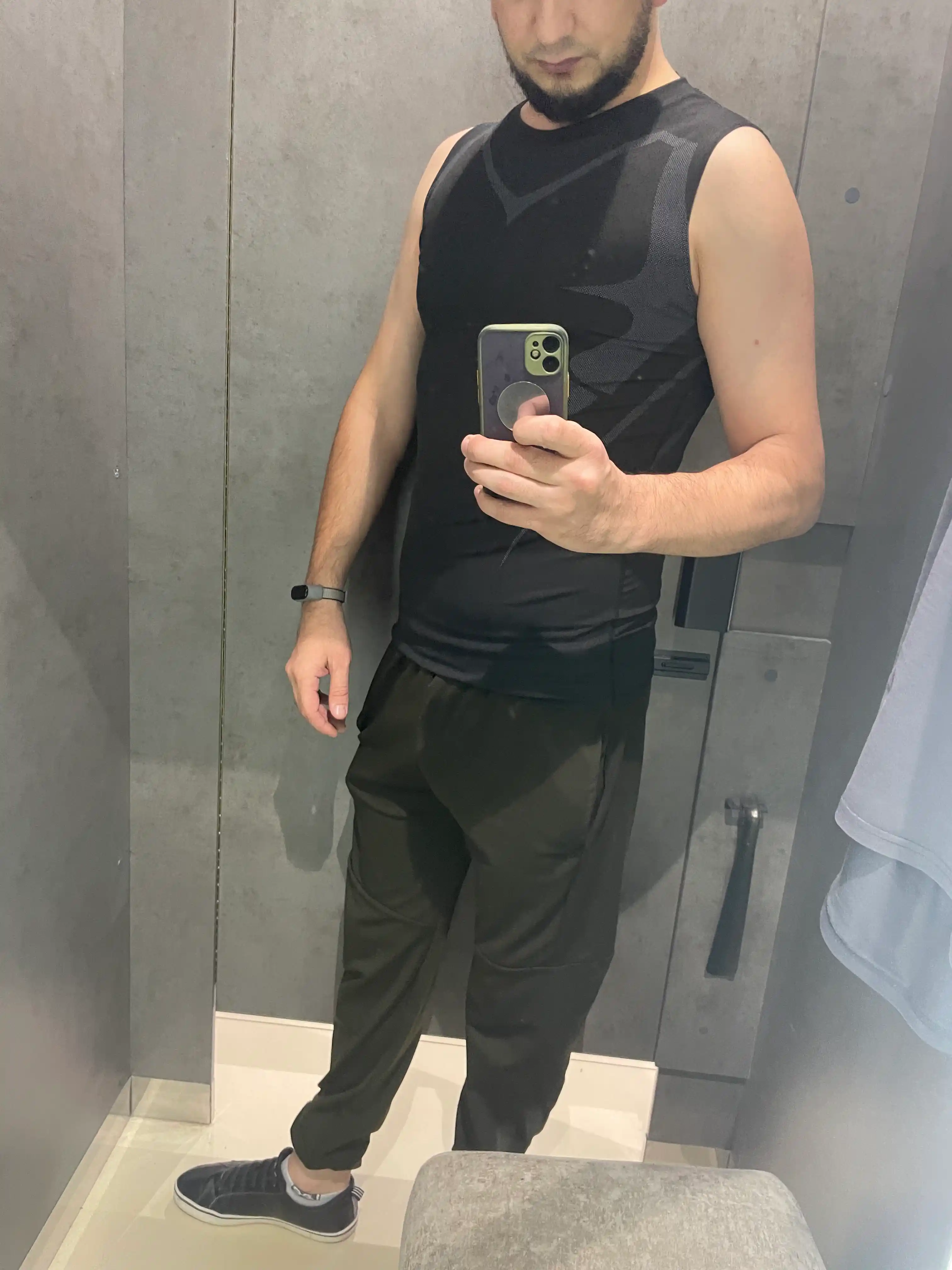 Erkaklar uchun mayka, kompression, sport, elastik, tez quriydigan