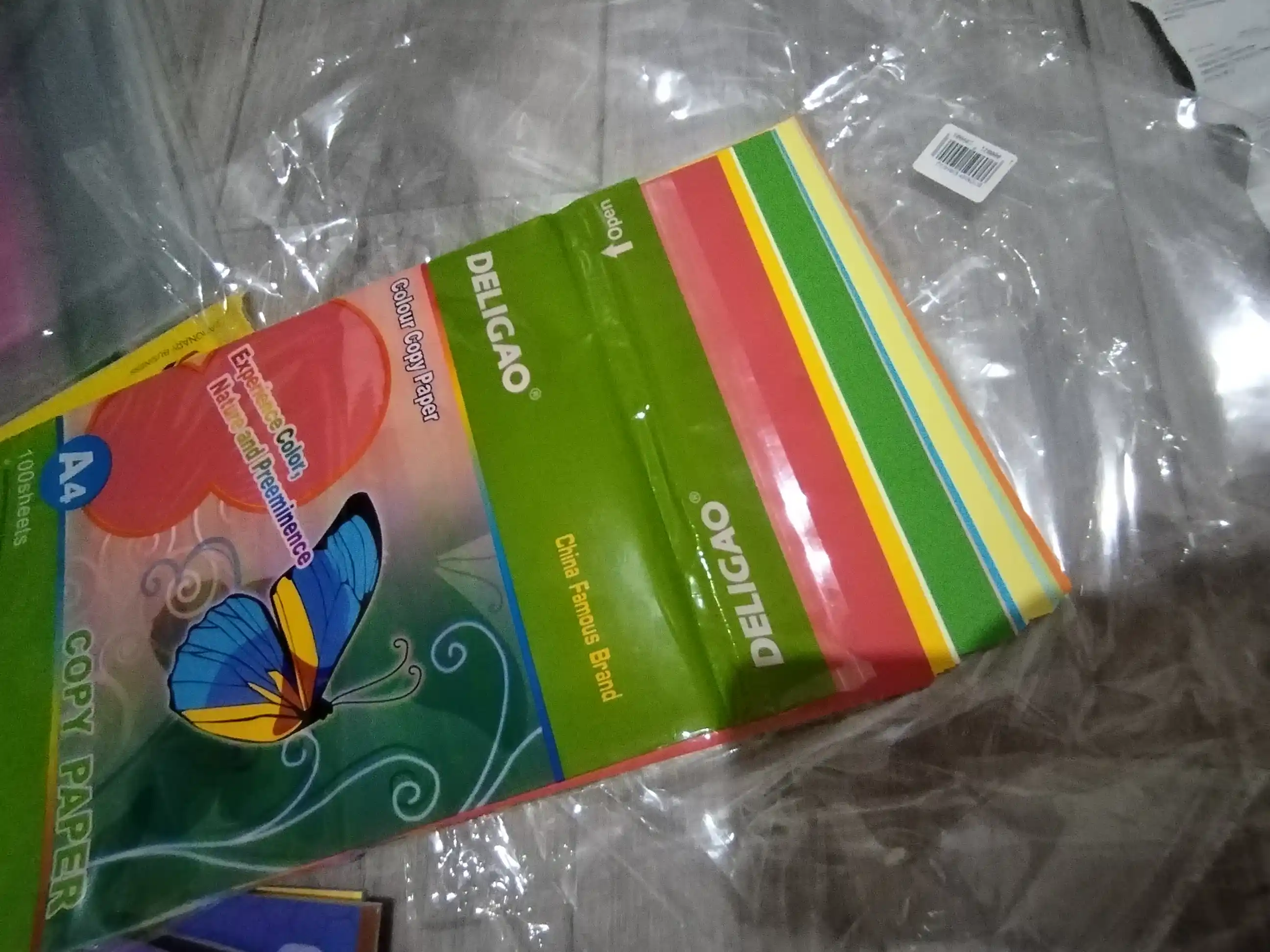 Rangli qog'oz Deligao, A4, 10 ta rang, 100 ta varaq