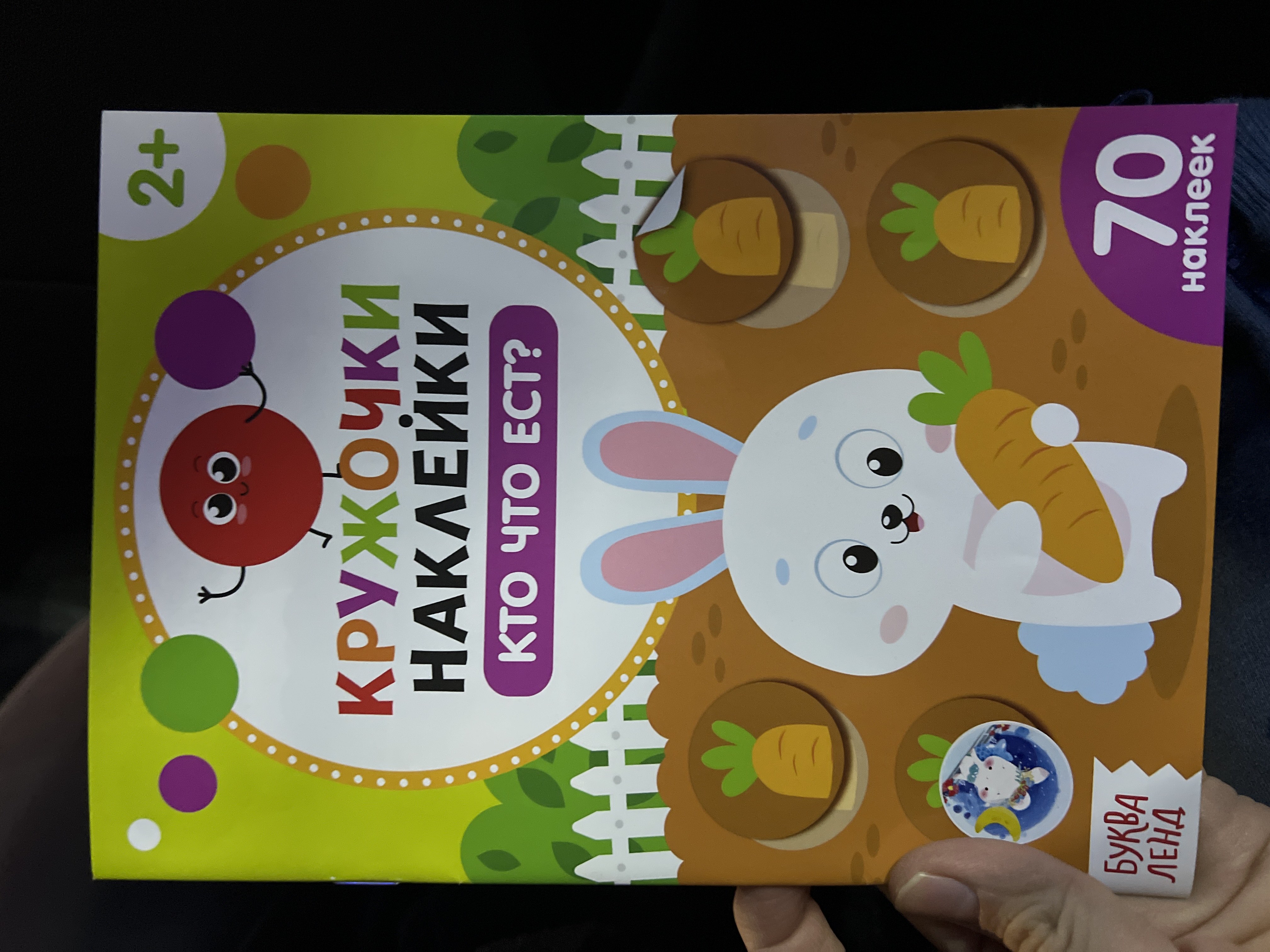 Развивающая книга для малышей, кружочки наклейки, серия умный малыш 